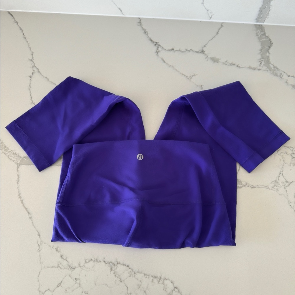 Lululemon Yoga Cropped Pants, Purple, Size 4